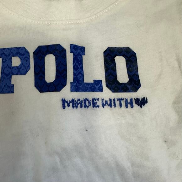 Ralph Lauren Polo Kids Long Sleeve Baby Top sz 6M NWT Flaw - Picture 3 of 10
